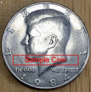 1984P John F Kennedy Half Dollar Coin Fifty Cents Circulated *Free Shipping* - Picture 1 of 2