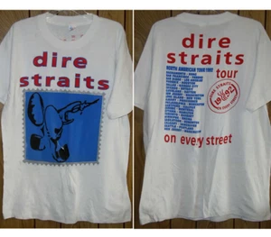 Camiseta para hombre Dire Straits Band algodón pesado blanca todas las tallas JU482 - Imagen 1 de 3