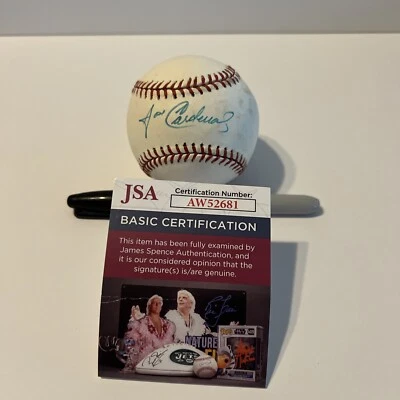 José Cardenal De Colección Yankees de Nueva York Autografiado Firmado Béisbol JSA #AW52681 Foto 1 de 4