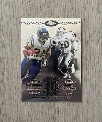 2007 NFL Topps Chrome Running Back Royalty | LaDainian Tomlinson & Barry Sanders - Image 1 of 2