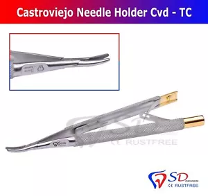 Castroviejo Nadelhalter 14cm Chirurgisch Naht OP Mikro-Chirurgie Micro Chirugie - Bild 1 von 3
