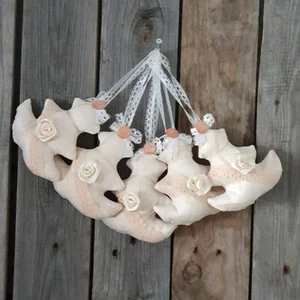 Design Stoff-Baumschmuck Weihnachtsbaum 5 tlg Weihnachten Baumschmuck Handarbeit - Bild 1 von 1