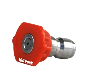 100 Stück Erie Tools Hochdruckreiniger 1/4" Quick Connect 0 Grad 4,5 Düsen - Bild 1 von 4
