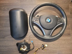 BMW 2006-2015 E90 E92 E84 SPORT STEERING WHEEL W/ PADDLE HEATED RETROFIT KIT OEM - Picture 1 of 11