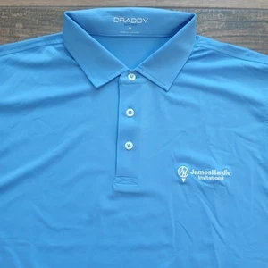 Polo deportivo B Draddy para hombre azul medio golf profesional salón fama elástico flexible - Imagen 1 de 9