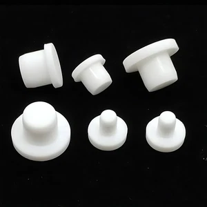 Round Hole Plug End Cap Solid Silicone Rubber Blanking Seal White Bung 2.7-14mm - Picture 1 of 38