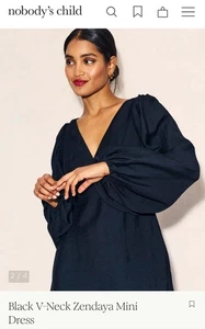 Nobody’s Child Black Zendaya  mini Dress size 12 - Picture 1 of 5