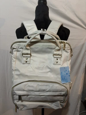 Mochila Bolsa Pañales, Crema, 29" Alto, 15" Ancho, 41 cm Profundidad, NUEVA con ETIQUETAS Foto 1 de 2