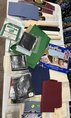 LARGE (40+) Lot of 14 count cross stitch fabric (mostly 14ct) - Image 1 of 4