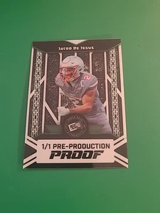 2024 Jacob De Jesus Leaf Football 1/1 Pre Production Proof UNLV - Picture 1 of 2