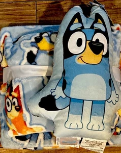 Juego de viaje oficial azul de 3 piezas manta, almohada de viaje, almohada con forma nuevo con etiquetas - Imagen 1 de 5