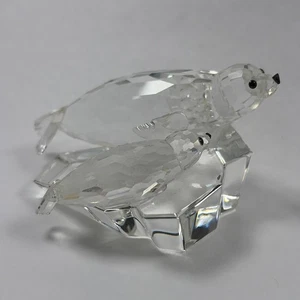 SWAROVSKI The Seals "Save Me" SCS Edizione Annuale 1991 Mom & Baby On Iceberg-Flaw - Foto 1 di 7