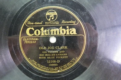 Gid Tanner & Skillet Lickers w/ Riley Puckett - COLUMBIA 15108 - Old Joe Clark - Image 1 of 2