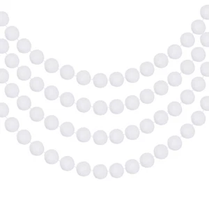 4 Stück Filzkugel Girlande weiß Bommel Girlande Übergabe Kugeln 7,55 Fuß 20 Kugeln - Bild 1 von 6