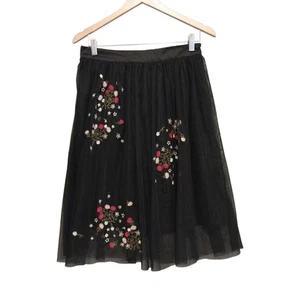 Vintage My Michelle Rock Gr. M bestickt Fee Grunge Whimsigoth Balletcore Mesh - Bild 1 von 8