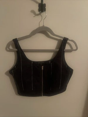 Rag And Bone Striped Cropped Poplin Top - Image 1 of 3