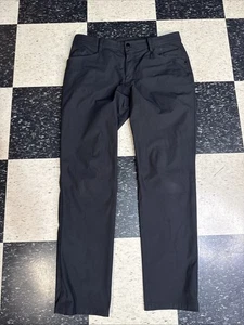 Lululemon Pants Mens 36x34 Black ABC Classic Fit Warpstreme Trouser City - Picture 1 of 5