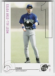 2002 Topps Ten #102 Ichiro Suzuki BASEBALL Seattle Mariners - Picture 1 of 2