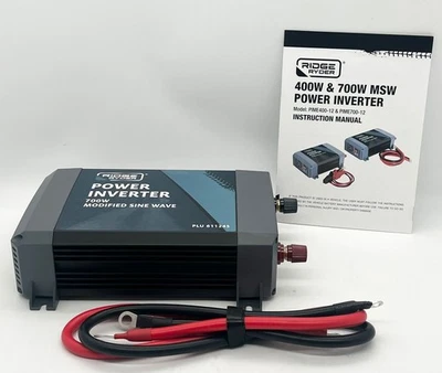 Ridge Ryder Modified Sine Wave Power Inverter 700W PIME700-12 Portable - image 1 of 4