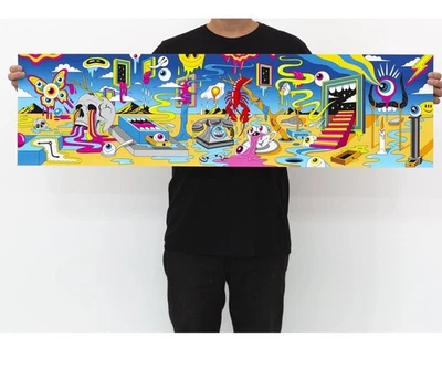 "Impresión artística de Greg Mike vida surrealista Dalí firmada numerada certificado de autenticidad 13"" x 48"" bellas artes" Foto 1 de 4