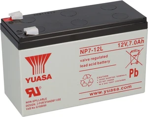Batería de plomo Yuasa NP7-12L Pb 12V 7Ah VdS, Faston 6,3 mm AGM USV UPC Accu batería de plomo - Imagen 1 de 7