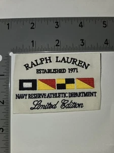 PARCHES POLO RALPH LAUREN NUEVO PARCHE DEL DEPARTAMENTO ATLÉTICO RESERVA AZUL MARINO - Imagen 1 de 1