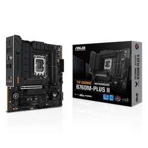 ASUS TUF Gaming B760M-PLUS II Mainboard Intel B760 LGA 1700 mATX (PCIe 5.0, M.2 - Afbeelding 1 van 10