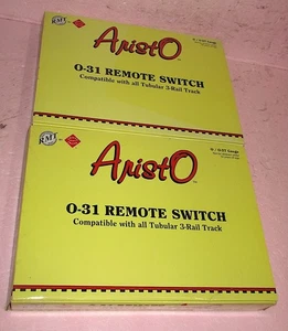 RMT AristoCraft PAAR O-31 Remote AristO Switch Tracks ALL TUBULAR 9763+99764 NEU - Bild 1 von 4