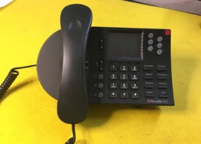 ShoreTel IP 265 Black LCD Display Phone A599-1008-03 IP 265-12  - Image 1 of 4