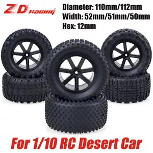 ZD Racing 1/10 RC Desert Car Wheels and Tires 12mm Hex for Corally ABSIMA RC Car - Picture 1 of 11