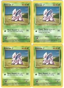 Nidoran M x4 6/10 MP+ Pokemon TCG Base Set BSNM055-01 - Bild 1 von 1