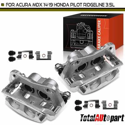 2x Brake Caliper Front Left & Right for Acura MDX Honda Pilot Ridgeline V6 3.5L - Image 1 of 4
