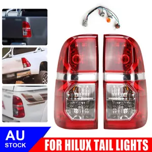 Pair Tail Light Rear Lamp Set For Toyota Hilux SR SR5 2005-2015 RH+LH Indicators - Picture 1 of 12