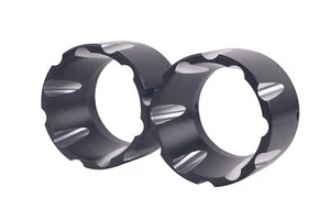 SHARKROAD 4.5" Black Exhaust End Tips Only for SHARKROAD 4.5" Straight Mufflers - Picture 1 of 2
