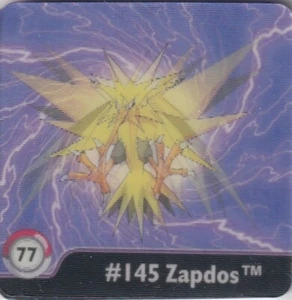 Pokemon Serie 1 Action Flipz Originale 1999 Nr. 77 ZAPDOS - Bild 1 von 1