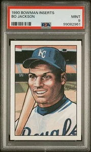 1990 BOWMAN INSERTS BO JACKSON PSA 9 MINT ROYALS - Picture 1 of 1