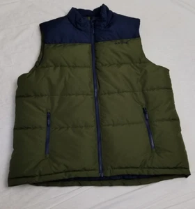Orvis Mens Ripstop Puffer Insulated Full Zip Outdoors VEST(GREEN/BLUE L)NWOT - Picture 1 of 4