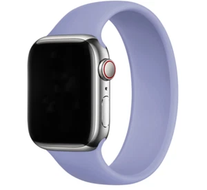 GENUINA CORREA DE RELOJ APPLE SILICONA SOLO LAZO 45mm LAVANDA TALLA 9 PRECIO DE VENTA SUGERIDO POR EL FABRICANTE 49 EURP - Imagen 1 de 3