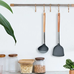 Silicone Kitchen Utensils Set Heat Resistant Cooking Utensils Set for Cookware - Picture 1 of 8