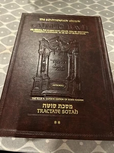 Tractate Sotah 2 The Gemara: The Classic Vilna Edition hc Schottenstein Edition - Picture 1 of 12