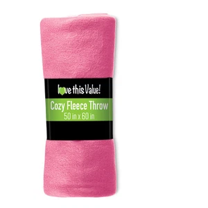 Imperial Home 50 x 60 Inch Soft Cozy Fleece Blanket / Fleece Throw - Pink - Picture 1 of 2
