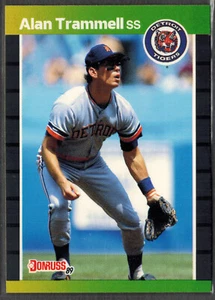 Donruss 1989 ~ Alan Trammell 180 Salón de la fama - Imagen 1 de 2