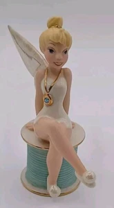 Lenox Disney Pixie Perfection Tinker Bell Thread Spool Figurine NIB 762163 - Picture 1 of 4