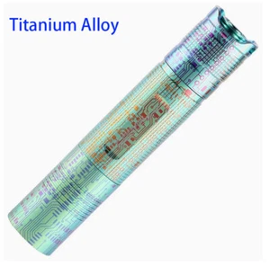 Circuit Board Pattern Titanium Alloy Flashlight High CRI LED W/Battery - Picture 1 of 7