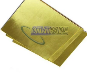 ONE Brass Metal Sheet Plate 2mm x 100mm x 200mm - Picture 1 of 3