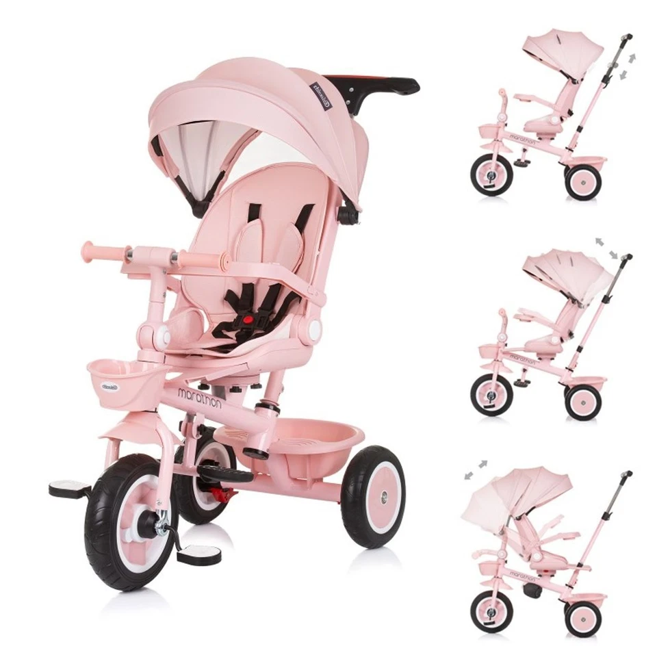 Chipolino Tricycle Marathon 2 in 1 Dreirad, Sitz umkehrbar, Gummiräder, Dach - Bild 1 von 1