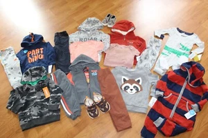 NWT BOYS SZ 24 MONTHS CARTERS, GYMBOREE, SHOES BUNDLE WINTER 18 PIECES - Picture 1 of 10