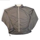 Peter Millar Jacket Mens Size XL Gray Performance Full Zip Windbreaker