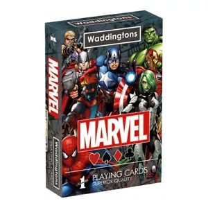 MARVEL© No1 PLAYING CARDS by WADDINGTONS OF LONDON - Foto 1 di 4