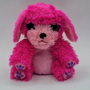 Scruf A Luvs Welpe Hund Plüschtier rosa Stofftier Spielzeug 2021 blau grüne Augen 8 Zoll  - Bild 1 von 10
